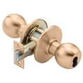 thumbnail image 1 of BEST 8K37AB4AS3612 Grade 1 Entrance Cylindrical Lock 4 Knob SFIC Less Core Satin Bronze Finish Non-handed, 1 of 1