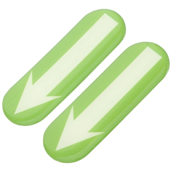 Clispeed 1Pair Green Directional Arrow Stickers for Car Night Visibility