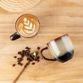 thumbnail image 2 of Theterra Ceramic Coffee Mugs Set of 6, 12oz Handmade Coffee Cups with Handle for Latte, Tea, Milk, Beer, Hot Cocoa, Coca Mocha, 2 of 8