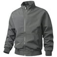 thumbnail image 4 of Rggeeun Men's Casual Jackets Lightweight Outerwear Comfortable Fit Zipper Design Fall Winter Outwear Fashion, 4 of 5