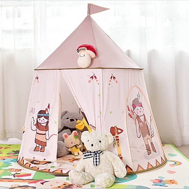 Tienda para Niños, Tienda para Niños, Casa de Juegos con Castillo de Princesa, Tienda Interior Grande para Niños, Tiende Interior para Bebé