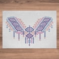 thumbnail image 5 of Ambesonne Tribal Jigsaw Puzzle Durable Cardboard, Geometric Design, 1000 pcs, Coral Pink and Blue, 5 of 5