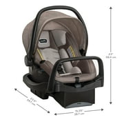 Evenflo Pivot Modular Travel System with LiteMax Infant Car Seat, Dusty Rose