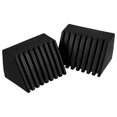 thumbnail image 3 of WEUVEB 2-Pack Black Gym Equipment End Caps and Foot Covers for Fitness Machines, Workout Gear and Stability, 3 of 9