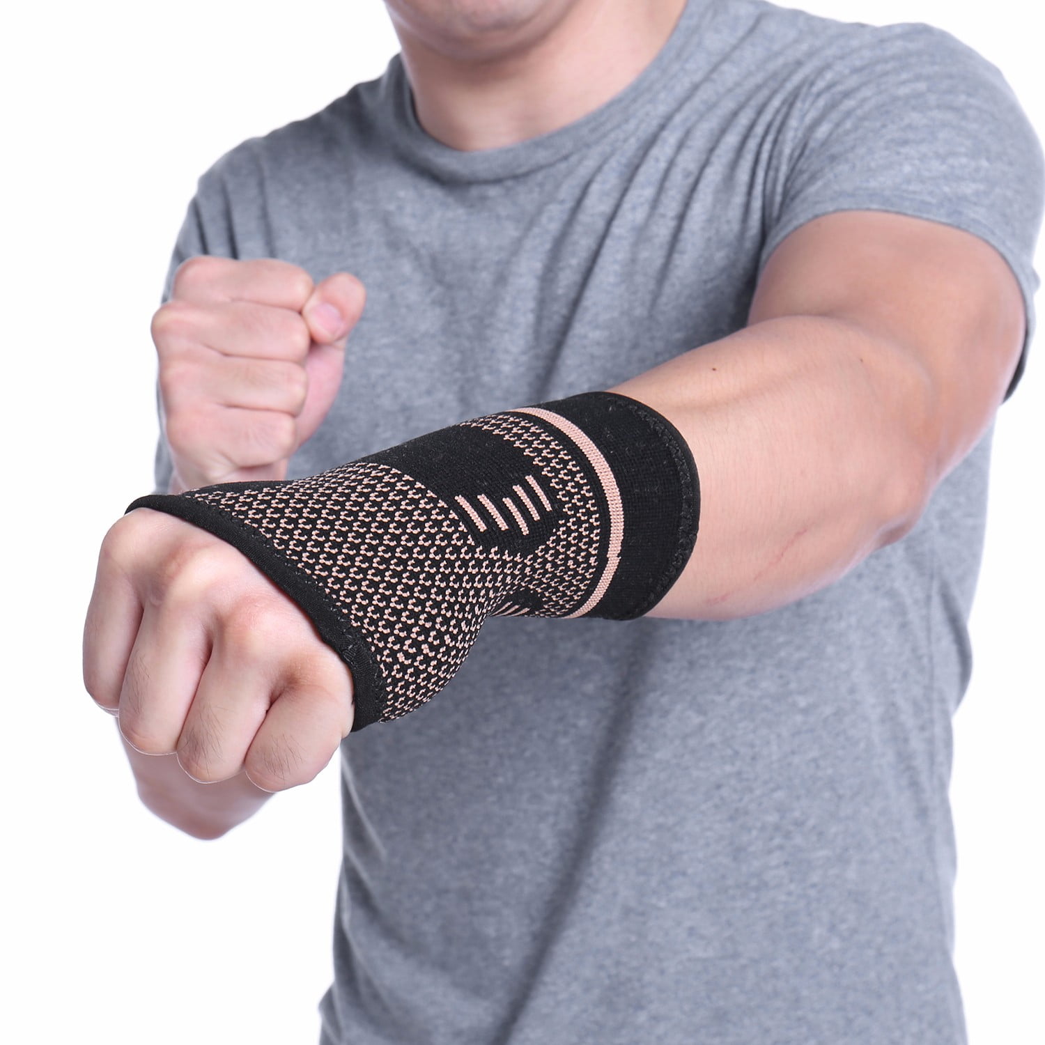 CFR Compression Wrist Support Wrist Sleeve for Wrist Pain, Carpal