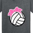 thumbnail image 4 of Inktastic Volleyball with Pink Bow Youth T-Shirt, 4 of 5