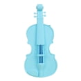 thumbnail image 2 of Guitar Silicone Pencil Case Silicone Cosmetic Bag Pencil Bag Multifunctional Pencil Case Aesthetic Zipper Storage Bag Violin Pencil Case Guitar Creative Pencil Box Sky Blue, 2 of 5