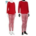 thumbnail image 5 of Deago Matching Family Christmas Pajamas Set Striped Holiday Festival Sleepwear For Men Women & Kids, 5 of 7