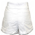 thumbnail image 2 of K. Jordan Women's High Waisted Short in White - 26W, 2 of 3