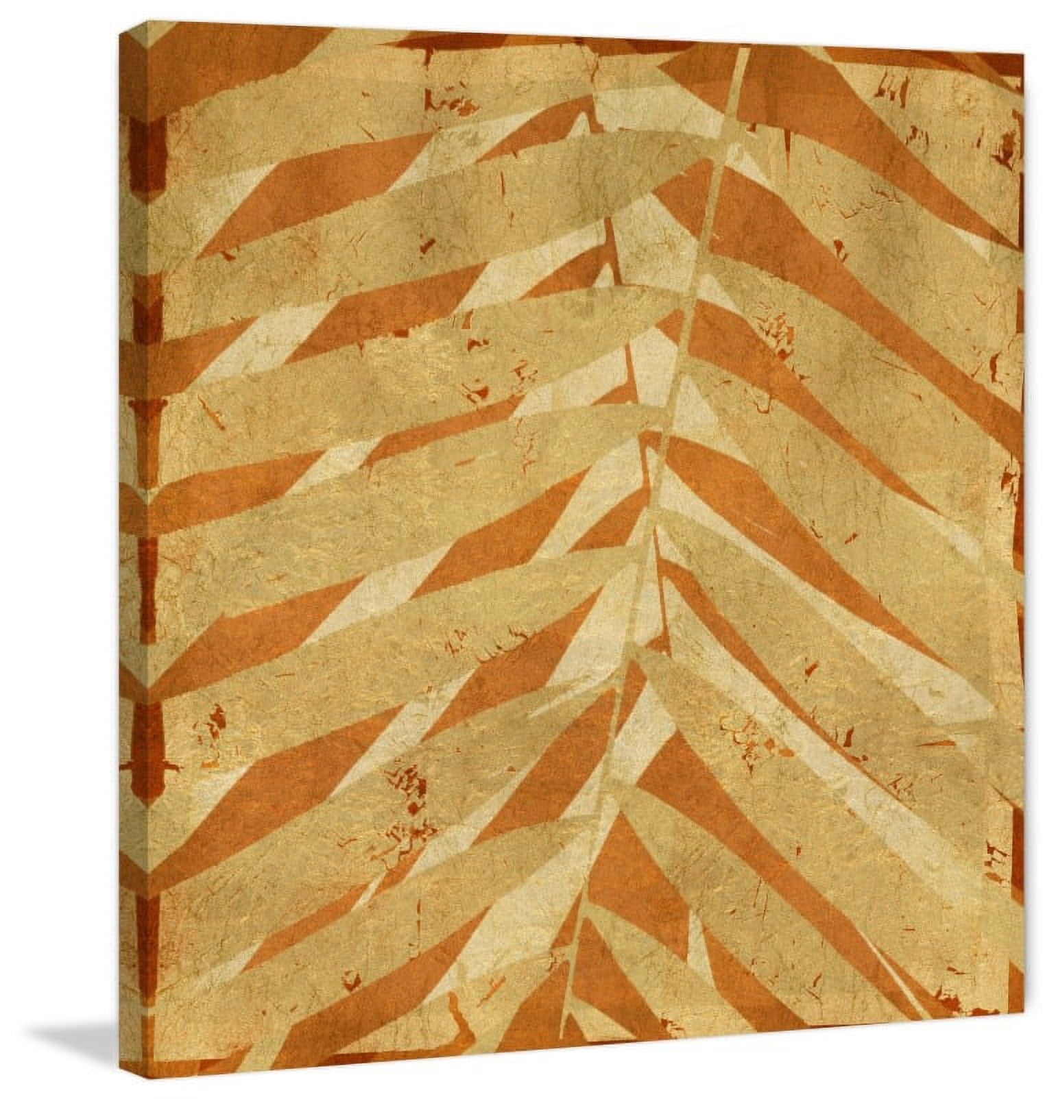 "Palm Fossil I" Painting Print on Wrapped Canvas
