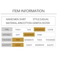 thumbnail image 5 of TFETTER, camisa de negocios de verano para hombre, camisa de manga corta con botones, camisas informales con cuello vuelto, ropa para hombre de talla grande 5XL, 5 of 5
