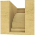 thumbnail image 4 of 6"W x 12"D x 6"H Wide Rivera Rough Cedar Woodgrain TimberThane Corbel, Primed Tan, 4 of 6