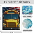 thumbnail image 3 of Diamond Art Kit for Adults, Bright Bus Yellow Print No.5 Diamond Painting for Adults Beginners, 5D DIY Diamond Art Painting Kits, Colorful Diamond Painting Craft for Home Decor 12x16, 3 of 7