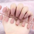 thumbnail image 4 of 24Pcs DIY Charmful Art Consejos de uñas mate naturales Presione en el Beige Zulema Tabletas de mejora de uñas, 4 of 5