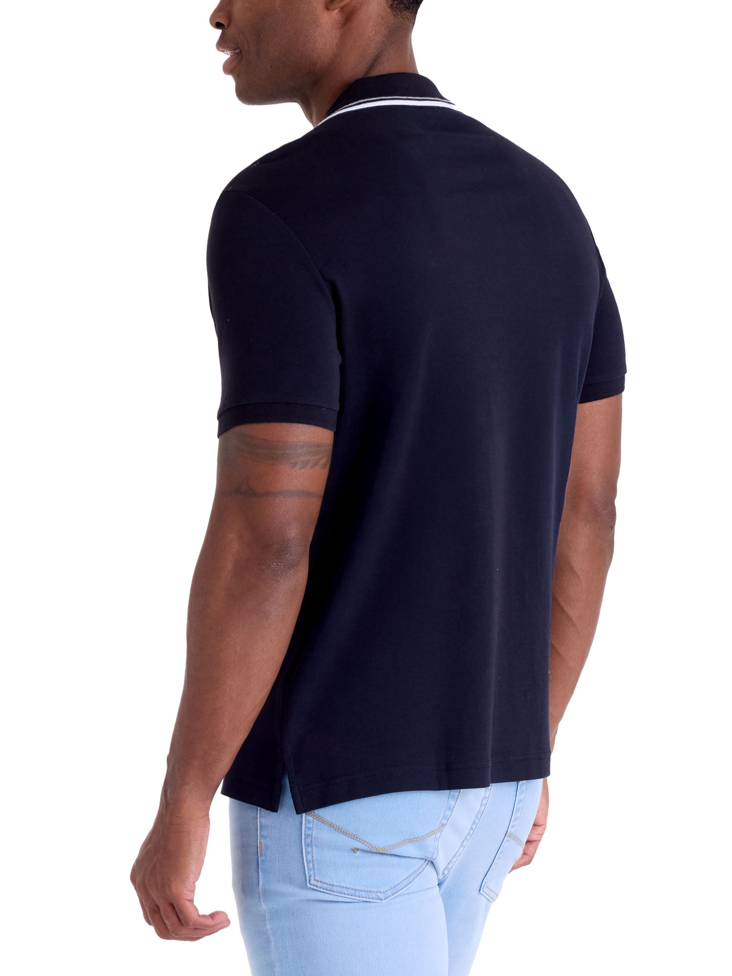 U.S. Polo Assn. Men's Classic Tipped Interlock Polo Shirt