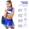 thumbnail image 4 of EeaseCA 24 Pcs Pompons de Cheerleader Pompons de Cheerleading Pompons Fleurs de Main, 4 of 7