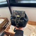 thumbnail image 3 of Mochila pequeña con cadena de diamantes estilo Chanel para mujer, nueva moda 2025, bolso de estudiante sencillo, bolso de hombro versátil de alta gama, 3 of 5