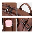 thumbnail image 5 of Genuine Leather Cowhide Backpack, Women's Multiuse Shoulder Crossbody Bag, Large Capacity Casual Daypack, 5 of 10