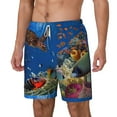 thumbnail image 2 of Balery Colorful Coral Reef Mens Swim Trunks Swim Shorts for Men Quick Dry Inseam Beach Shorts with Compression Liner Pocket-3X-Large, 2 of 9