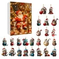 thumbnail image 2 of 2025 Christmas Countdown Calendar Cute Acrylic Decoration Holiday Gifts Box For Family And Friend, 2 of 9