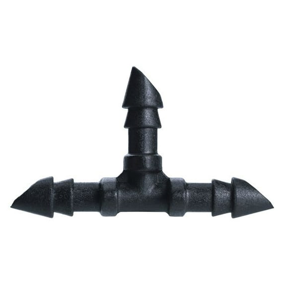 Orbit 25pk 1/4" Drip Fitting Tee for Micro Water Tubing, Dripper Line - 67401