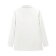 thumbnail image 4 of Womens Suit Jackets And Blazers Long Sleeve Fayshow0 Fashion Women Turn Down Collar Long Sleeve Casual Coat Cardigan Blouse White, 4 of 4