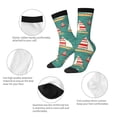 thumbnail image 3 of KLL Yachts And Buoys Print Cool Socks Men's Women's Crew Socks Funny Crazy Novelty Stockings, 3 of 6