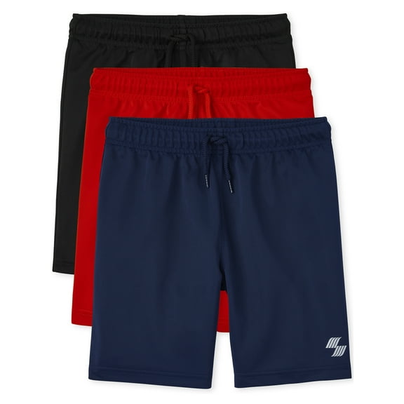 The Children's Place Boys Performance Basketball Shorts, 3-Pack, Sizes XS-XXL
