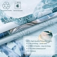thumbnail image 3 of Ikfashoni Ocean Shower Curtain with Hooks,13pc Turtle Waterproof Fabric Bathroom Curtain, 72"X72", 3 of 8