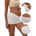 thumbnail image 3 of Unique Bargains Women's Low Waist Pregnancy Seamless Ladies Panties 2XL White, 3 of 6