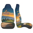 thumbnail image 3 of Gaeub Sunflowers At Sunset 2Pack Full Set Car Seat Covers with Soft Padding Universal Auto Front Seats Protector and Cushion Mat, 3 of 7