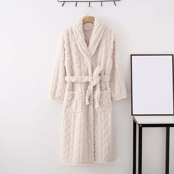 Neewe Premium Womens Plush Soft Robe Fluffy, Warm, Spa Bathrobe with Pocket