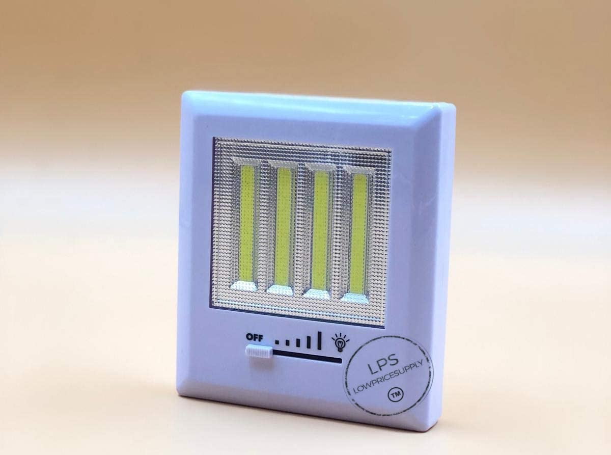 2X Bright 328 Lumen Dimmable LED Light Switch Super bright light has
