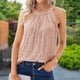 thumbnail image 5 of Camisola Lentejuelas Señoras Halter Tops Color sólido Chaleco de verano Estilo retro Ropa diaria (Rosa XXL) Cgtredaw Para estrenar, 5 of 6