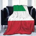 thumbnail image 6 of Ultra Soft Blanket Italy Flag 1 Throws Blanket Plush Fuzzy Lightweight Couch Sofa Bed Warm Cozy Flannel Blanket for Kids and Adults Gift 50"X40", 6 of 6