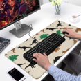 thumbnail image 2 of Long Mouse Pads for Desk,Beige Cartoon Dinosaurs Silhouettes Desk Mats on Top Of Desks, Desk Mouse Pad Extra Large with 3mm Non-Slip Base and Stitched Edge for Gaming,Work,Home 31.5"x15.7", 2 of 5