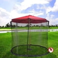 thumbnail image 2 of Exnemel Parasols Net, Umbrella Net Cover Screen, Outdoor Garden Parasol Table Screen Parasol Mosquito Net Cover, 300x230cm (White), 2 of 5