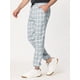 thumbnail image 2 of Pantalones chándal informales ajustados a cuadros Gris blanco T M, 2 of 6