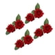 thumbnail image 1 of Flores artificiales Naiovety 4X decoración de boda realista rojo, 1 of 6