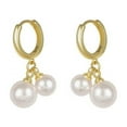thumbnail image 3 of Jacenvly 2024 Earrings for women Pearl Earrings Temperament Size Pearl Earrings Jewelry Organizer Gold, 3 of 8