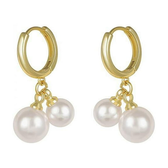 Clearance! Christmas Gifts Moocorvic Jewelry & Fashion Rings for Women Pearl Earrings Temperament Size Pearl Earrings