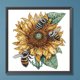 thumbnail image 1 of 5D bricolaje taladro parcial diamante pintura girasol abeja decoración del hogar (XD065) FLhrweasw Nuevo, 1 of 9