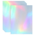 thumbnail image 1 of Uxcell 9.5"x7" Holographic Cardstock, 20 Pack Metallic Iridescent Mirror Paper Foil Board Reflective Sheets, Style 1, 1 of 6