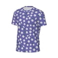 thumbnail image 6 of Wukai Daisies Flowers Print Men's Short-Sleeved Mesh T-Shirt,Quick-Dry Short Sleeve Workout T-Shirt-4X-Large, 6 of 8