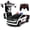 Black and White, variant on Tigozz 2-in-1 Transforming RC Car for Boys Ages 3-8, Rechargeable Robot Toy with 2.4GHz Remote, LED Lights, 360° Spins and One-Touch Action