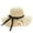 Beige, variant on Women Ladies Floppy Beach Sun Foldable Cap Summer Wide Brim Straw Hat