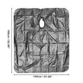 thumbnail image 4 of Unique Bargains 1 Pc Fashion Feather Pattern Hair Cut Barber Cape 62.99"x57.09" Black, 4 of 6
