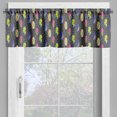 thumbnail image 2 of Ambesonne Surfboard Valance Pack of 2, Memphis 80s Style, 54"X18", Multicolor, 2 of 5