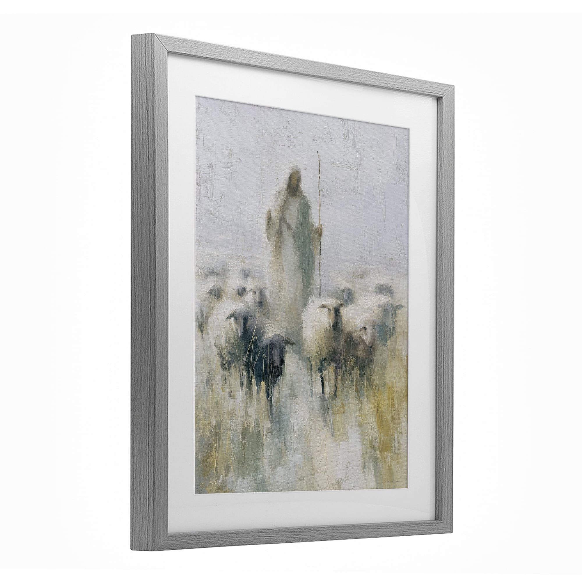 Stupell Industries The Gentle Guide Shepherd Gray Framed Print Under Glass, design by Svetlana Aleynikova