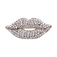 thumbnail image 1 of Kcodviy Broche à Lèvres Femmes Clips Châle Rouge Bijoux Pince Bouche Broche Papillon Broche Strass Femmes Broche Éléphant, 1 of 1